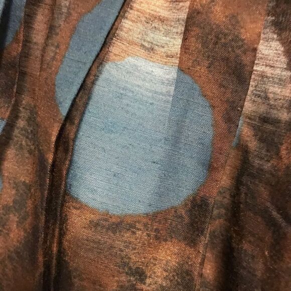 Vintage 1950s Polka Dot Abstract Swing Skirt Small - Picture 5 of 11